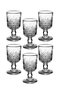 Hermia Juego de Vasos SH2003GCL de 6 Piezas en Vidrio Transparente